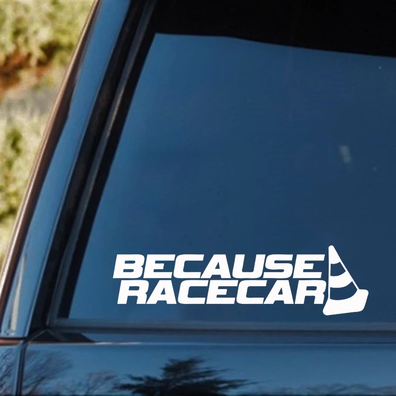 Наклейки для автомобиля забавный гоночный автомобиль наклейка на окно милые и