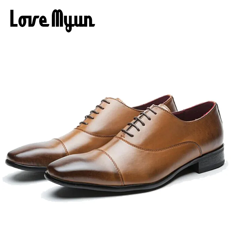 New fashion elegant oxford shoes Men leather italian formal dress office pointed toe Dress Business Party Shoes WW-32Z | Обувь