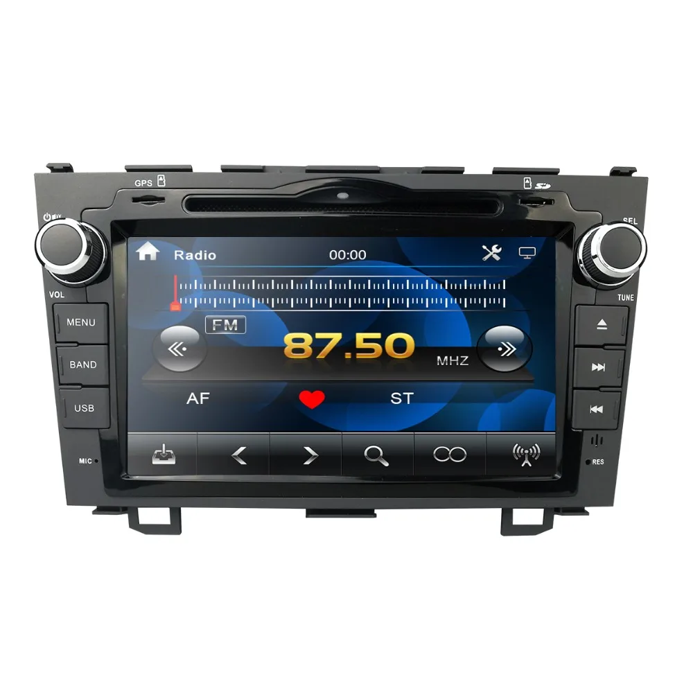 Для HONDA CRV 2007 2011 GPS навигация 8 &quot2 din автомобильный монитор Bluetooth RDS радио рулевое