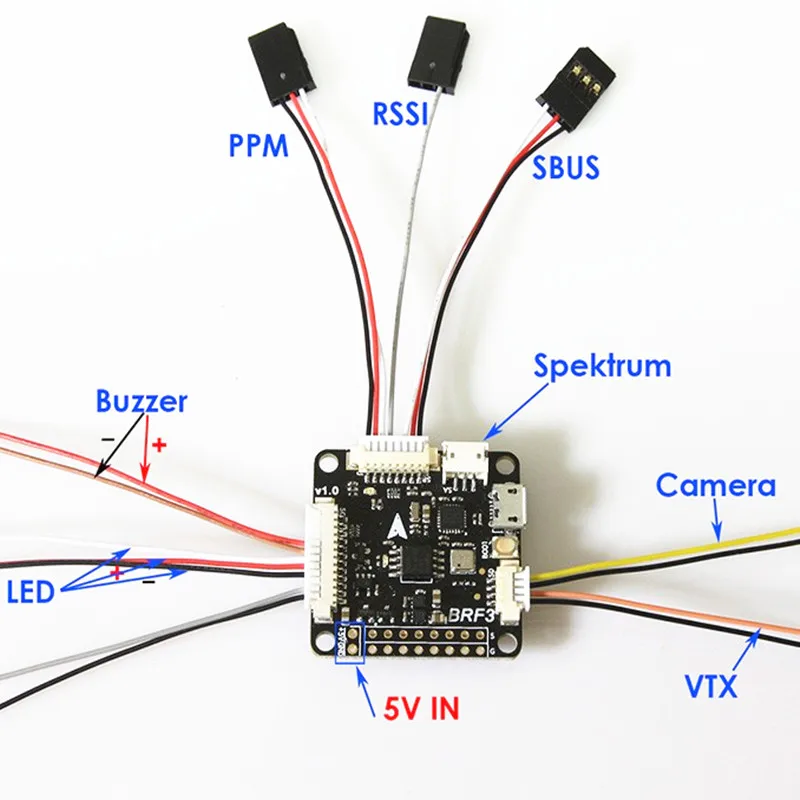 BeeRotor F3 Полетный контроллер с OSD для мини квадрокоптера PDB плата QAV 130 180 250 RACING