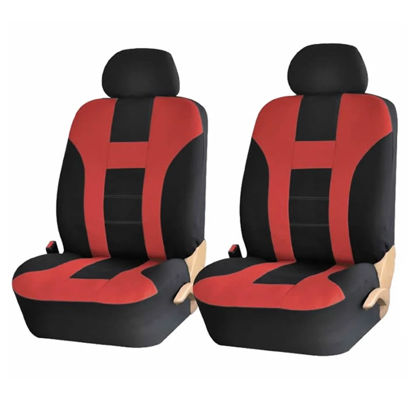 RD-4pcs Чехлы для автомобильных сидений, набор, универсальные, подходят для большинства автомобилей, чехлы с шиномонтажной дорожкой, Стильный чехол для автомобильных сидений - Название цвета: RD-4pcs