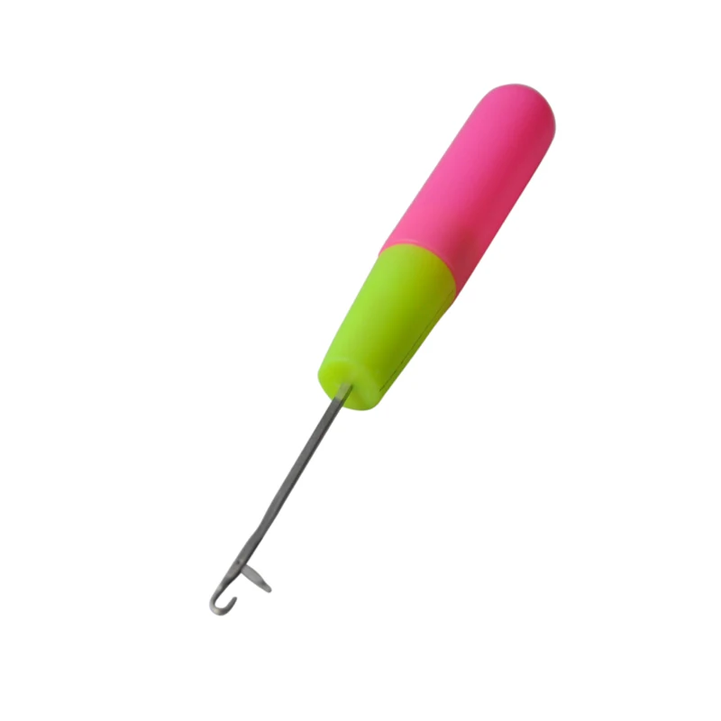 12 шт. крючки для плетения косичек с пластиковой ручкой|hook needle|needles for hairhair weaving needle |