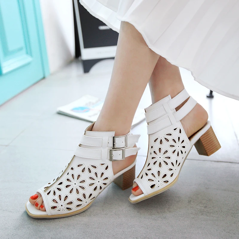 WETKISS/летние женские сандалии гладиаторы на высоком каблуке Босоножки с открытым