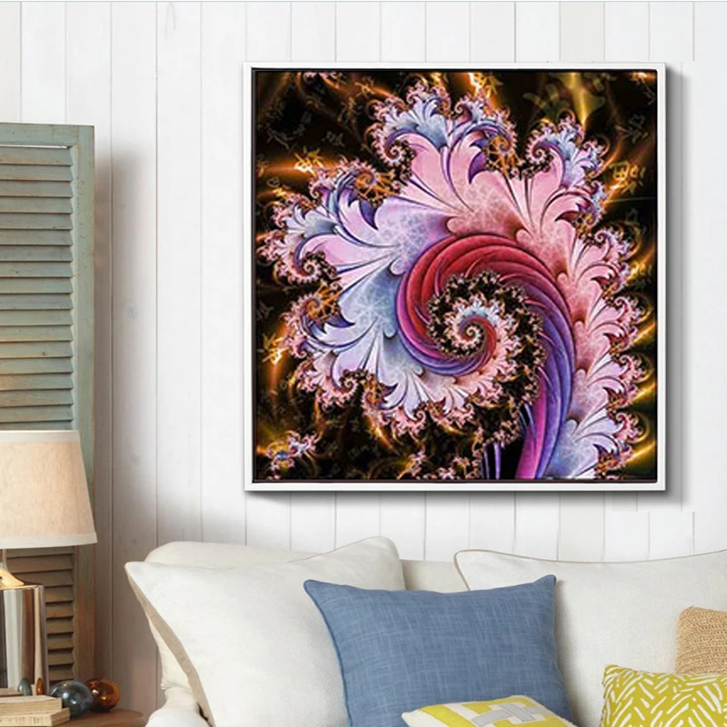 DIY алмазов картина вышивки крестом красивые абстрактные цветок рукоделие