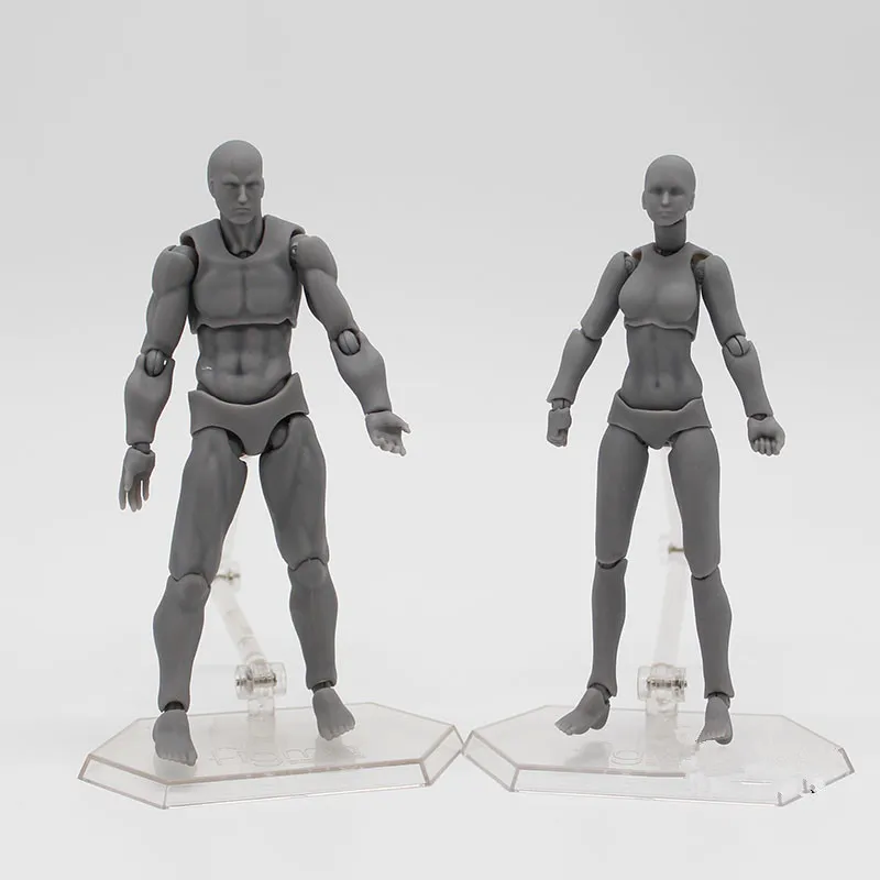 Figma BODY KUN / CHAN серая оранжевая желтая ПВХ фигурка модель игрушек 14 см KT3739|Игровые