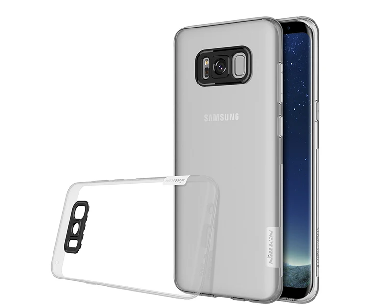 Для Samsung Galaxy S8 Nillkin TPU 0,6 мм 5," ультра тонкий чехол для телефона силиконовый чехол кристально прозрачный чехол для Samsung Galaxy S8 чехол - Цвет: Прозрачный
