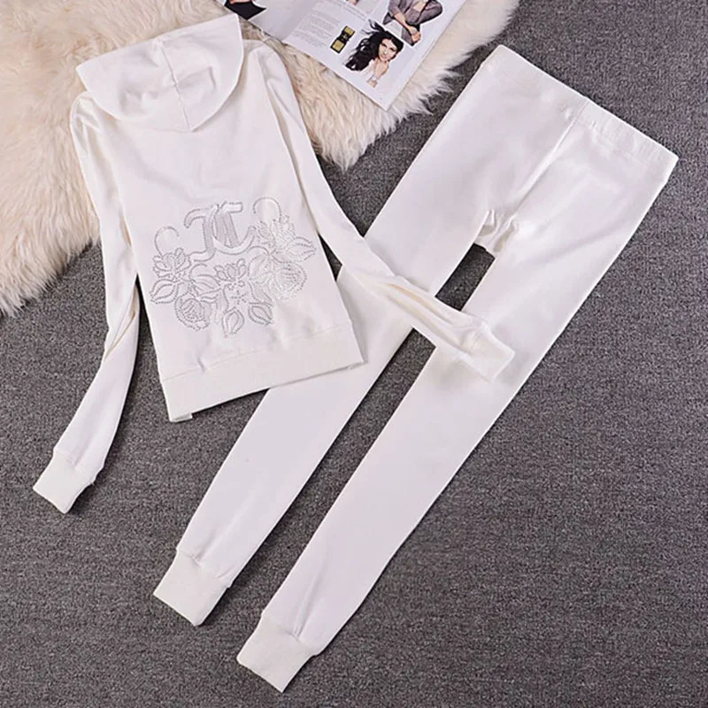 Костюм спортивный женский из 2 предметов приталенный хлопковый топ на молнии с