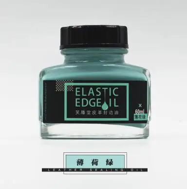 60ml light green 11 цветов на выбор 15 мл/60 мл красочная краска кожа край масло кожа уплотнение край масла краска подчеркивает край масло - Цвет: 60ml light green