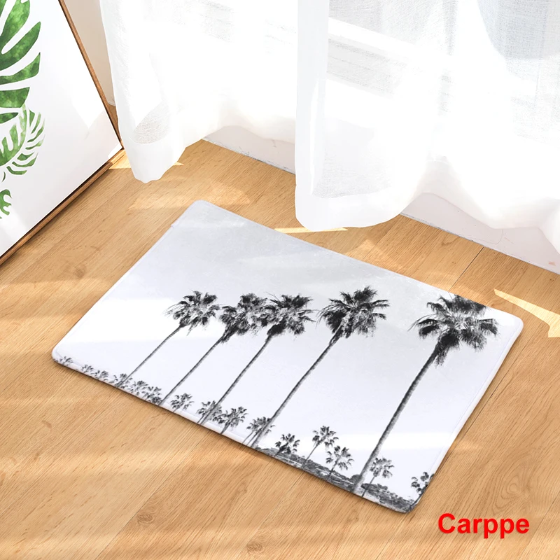 Новинка 2017 Нескользящие ковры с принтом кокосовой пальмы кухонные коврики для
