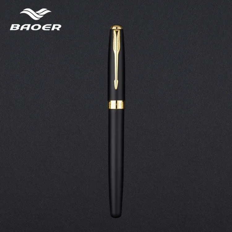Baoer388 перьевая Ручка pluma fuente stylo plume перьевые ручки высокое качество Аутентичные penna stilografic подарочная ручка в деловом стиле