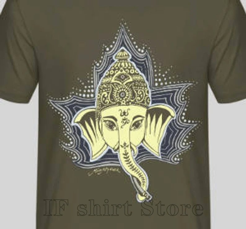 Мужская футболка с забавным принтом Ganesha Fairwear повседневные футболки круглым