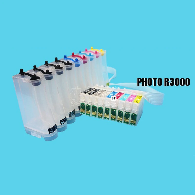 

INK WAY Ink Supply System for EPSON R3000 printer T1571- T1579