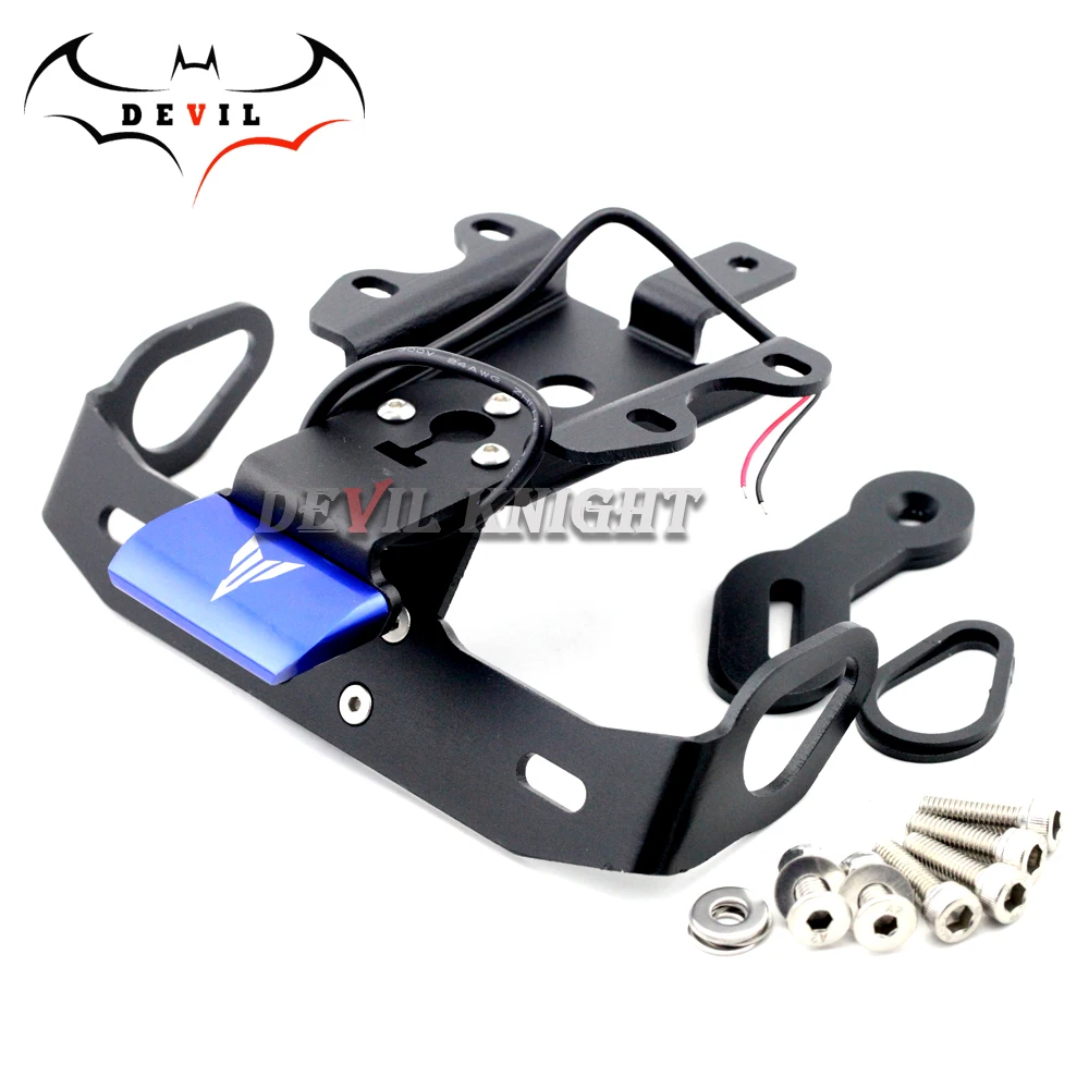 Держатель номерного знака Светодиодная лампа для YAMAHA MT07 FZ07 MT-07 FZ-07 2014 15 16 17 18 1920