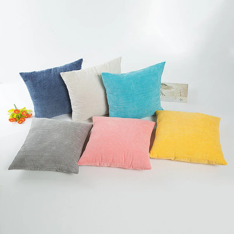 

HXCOCLS Candy Color Pillow Case Kernels Solid Color Throw Pillow Case Candy Colour Decorative Pillowcases