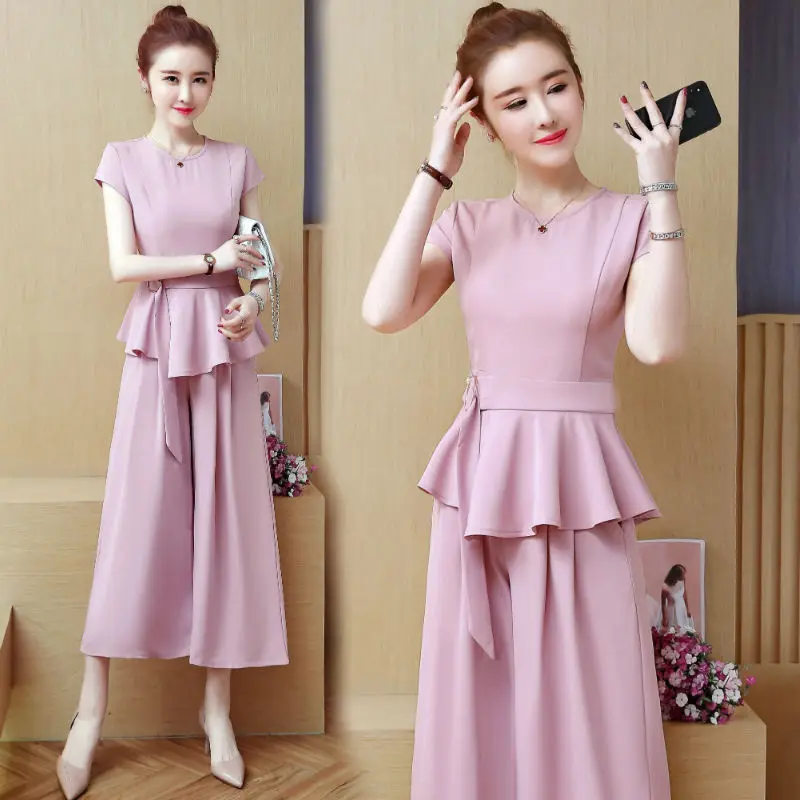 Tunic Туника Женский комплект 2 шт. Лето 2019 плюс размер спортивный костюм наборы
