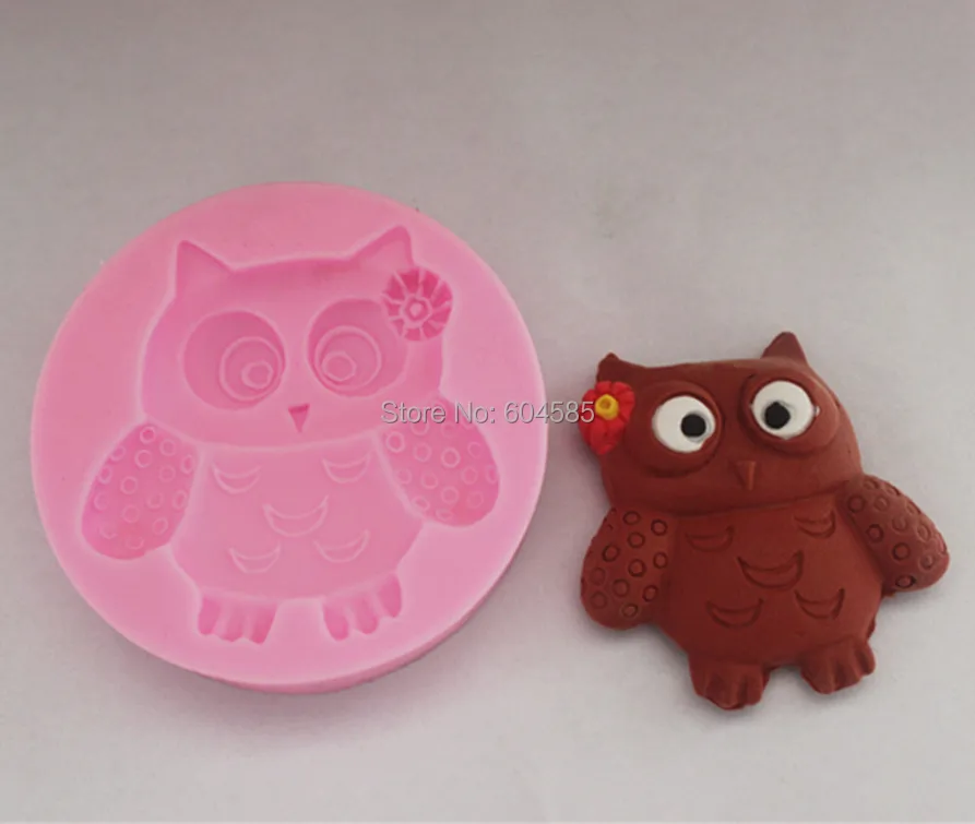 Маленькая мультяшная сова помадки формы для торта мыло шоколад форма кухни
