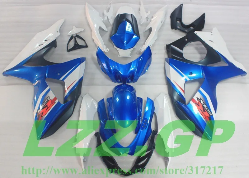 

100%Fit injection Fairing kits For SUZUKI GSX-R1000 K9 2009 2010 2011 2012 GSXR 1000 K9 09 10 11 12 Fairings Blue White P32D3 bo