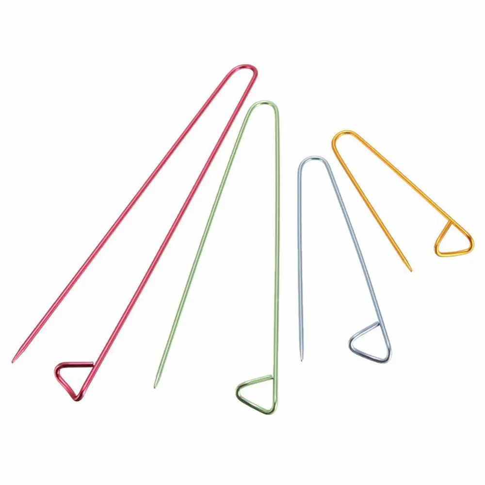 Алюминиевые спицы для вязания 4 шт. держатели безопасные штифты крючки крючком