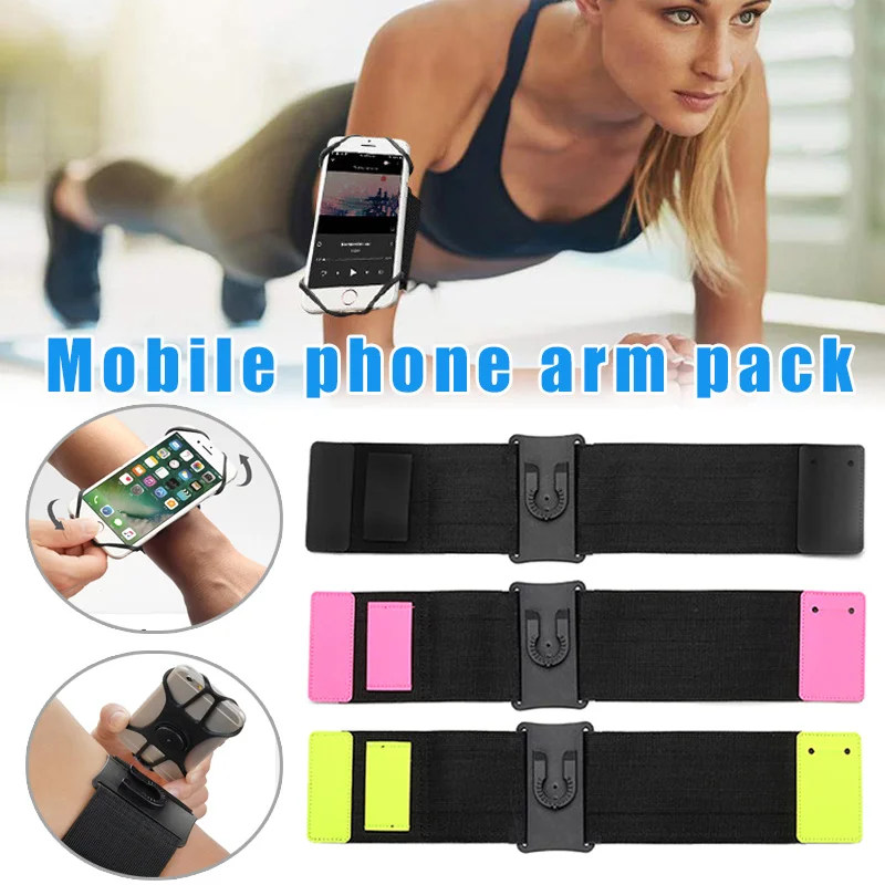 360 Rotatable Sports Running Armband Mobile Phone Holder Forearm Wristband Bag XR649 |