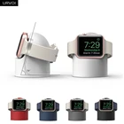 Держатель URVOI для apple watch, прикроватная тумбочка для iwatch watchOS 5, силиконовая круглая зарядная док-станция для ПК