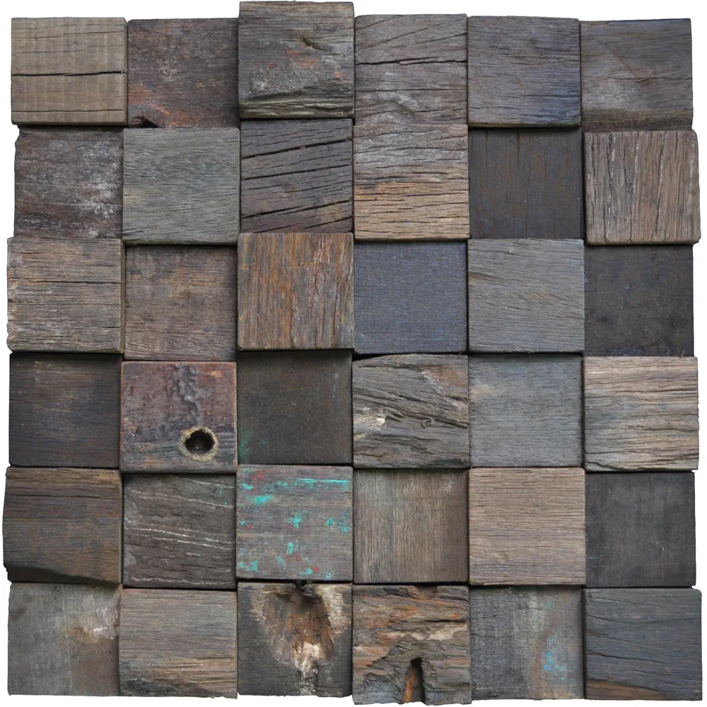 Переработанная древесина настенная плитка древняя лодка деревянные панели