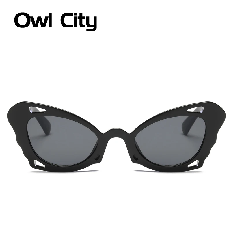 Роскошные брендовые дизайнерские женские ретро солнцезащитные очки кошачий