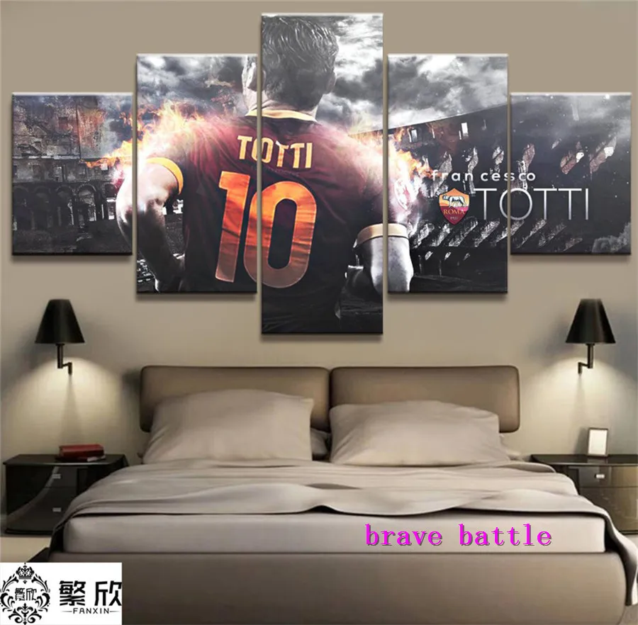 Totti AS Roma серия Картина на холсте гостиная домашний декор современная живопись