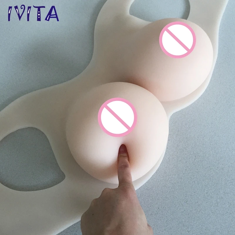 Силиконовые формы для груди IVITA 2400 г большие перекрестная грудь искусственная