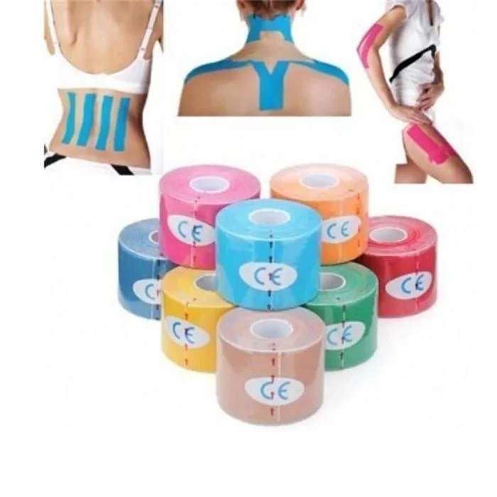 

5mx5cm sport tape Roll Cotton Elastic Adhesive Muscle Bandage Strain Injury Support vendaje neuromuscular