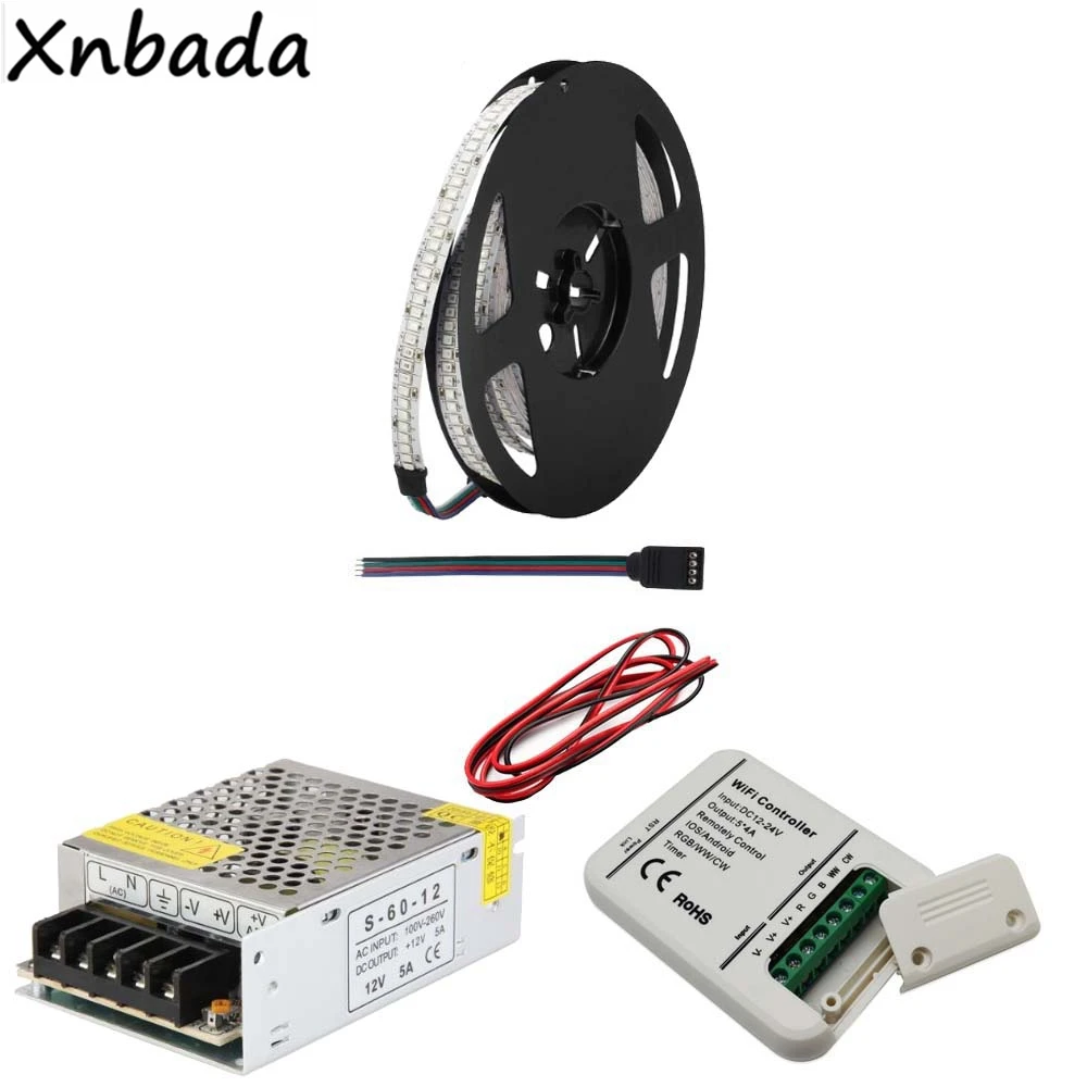 DC12V 2835SMD 234 светодиодов/m RGB Гибкая светодиодная лента с Magic Home WI FI светодиодный
