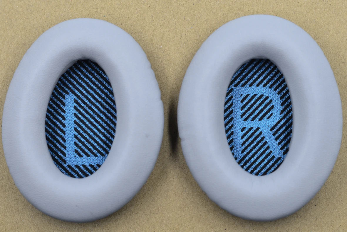 light grey(Blue-LR) Bgworld Замена 1 пары протеиновых кожаных амбушюр для Bose QC2 QC15 QC25 QC35 AE 2 2i 2w SoundTrue SoundLink наушники - Цвет: light grey(Blue-LR)