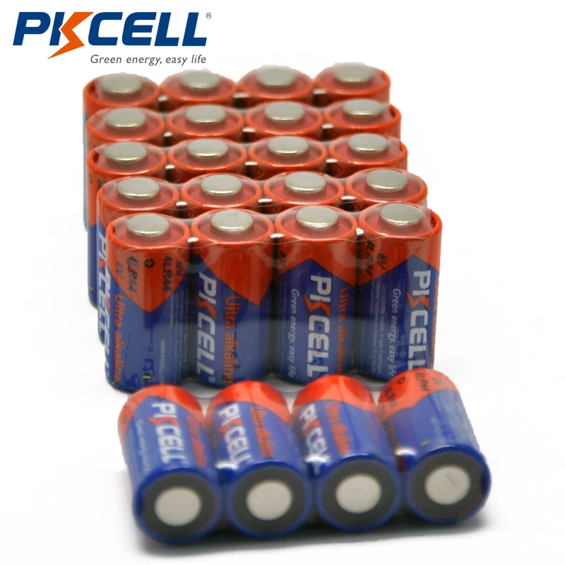 25 шт. батарейки PKCELL 6 V 4LR44 L1325 PX28A 476A A544 28A сухая щелочная батарея батареи Bateria|dry
