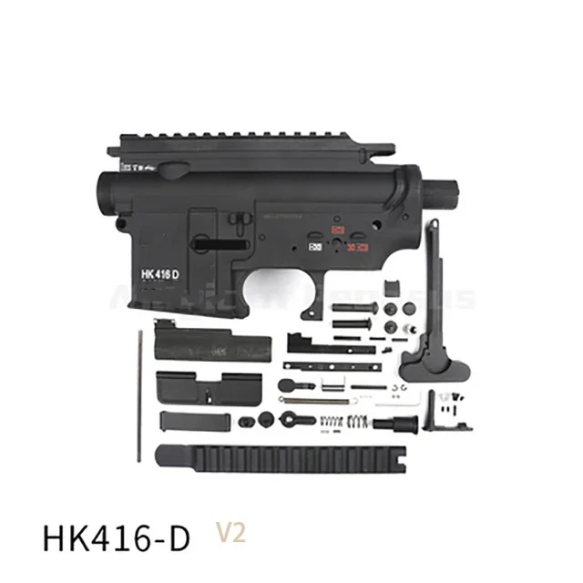 a set Игрушечный пистолет новая игра модель cs тактика LDT HK416 gen V2 416 гель-шарик пистолет нейлон Модернизированный материал сплит корпус коробки хобби T141 - Цвет: a set