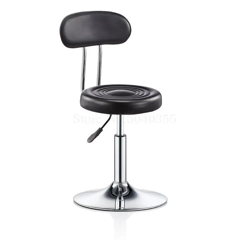 Bar stool bar chair rotating lift back home high stool round stool fashion creative beauty stool swivel chair - Цвет: unit cm 10
