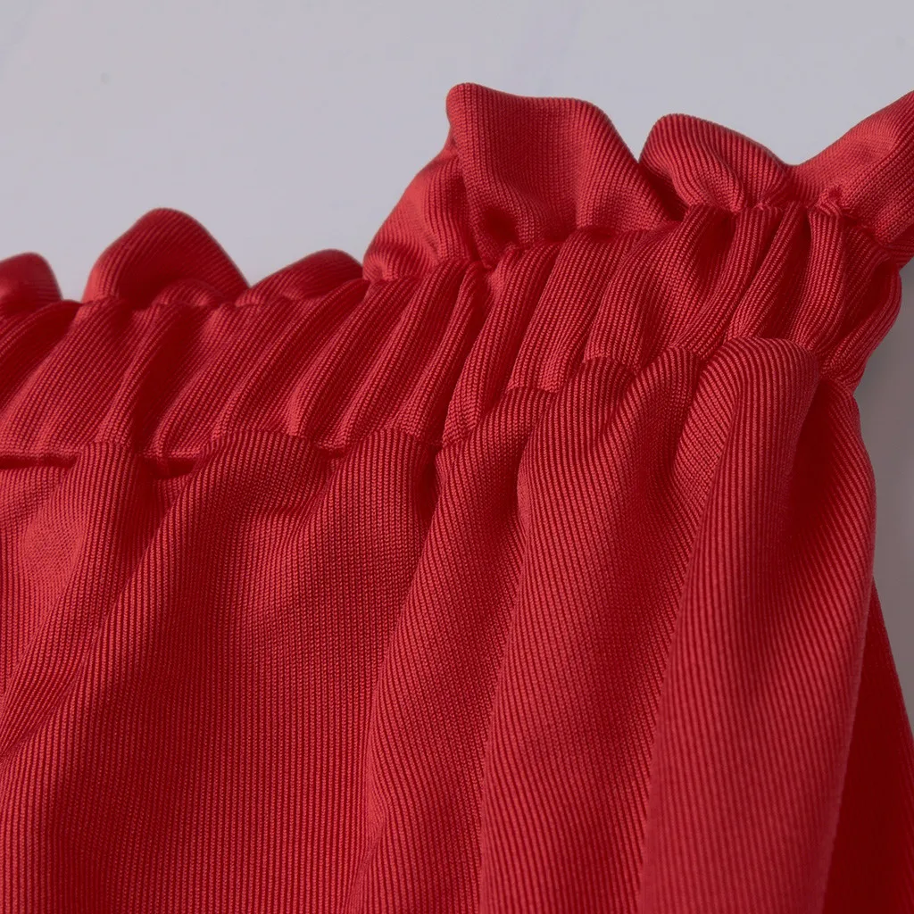 Женский комбинезон с открытыми плечами широкими штанинами и разрезом летний