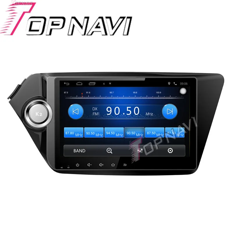 Topnavi 9 ''четырехъядерный Android 6 0 Автомобильный GPS-навигатор для KIA K2 2011 2012 Радио
