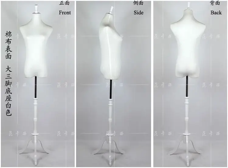 Размер M женский манекен из хлопчатобумажной ткани для платьев верхней части