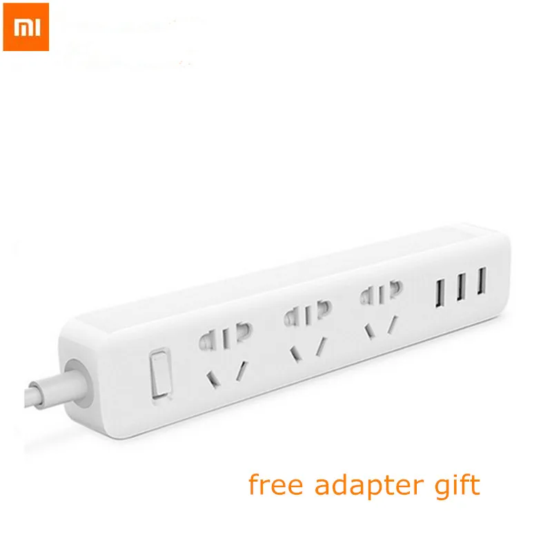 Оригинальная розетка Xiaomi power strip 3 порта USB стандартный удлинитель Разъем