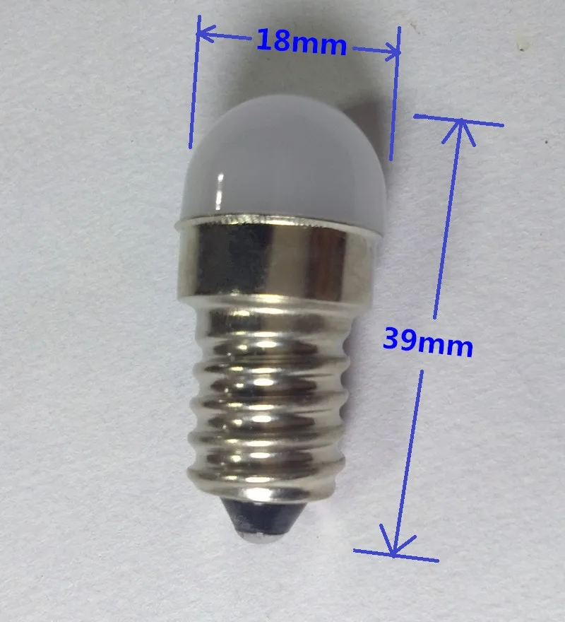 Светодиодный холодильник светильник лампочка E14 220V минимальный объем E14 led маленький E14 220V 2W led Мини E14 220V led