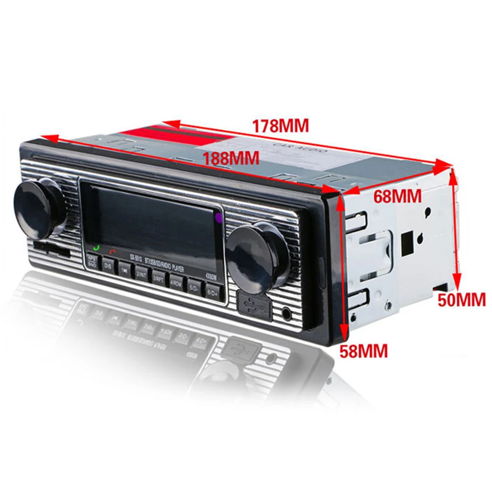 Классическое автомобильное радио FM ретро Bluetooth стерео mp3 плеер USB автомобильный