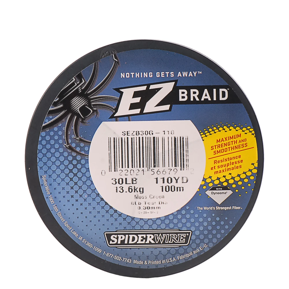 Рыболовная Леска Spiderwire EZ PE леска 100 м плетеная рыболовная с 4 прядями многонитевая