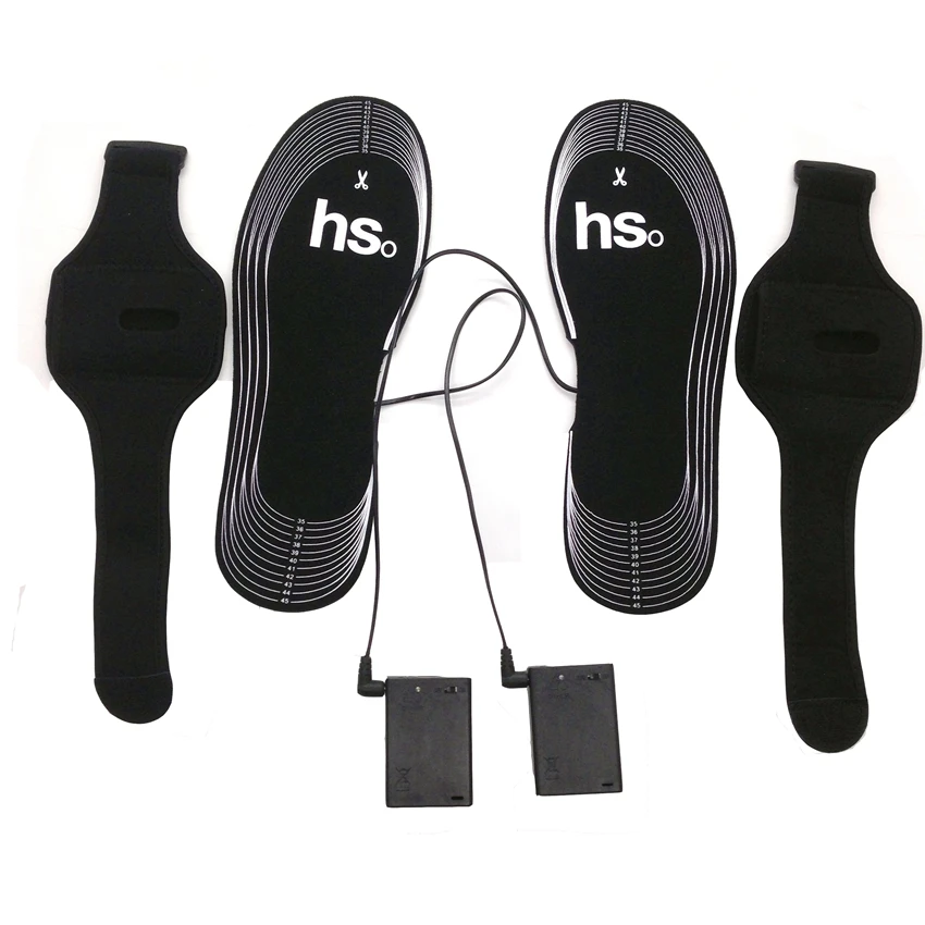 AA с питанием от аккумулятора электрическим подогревом стельки теплые легкие