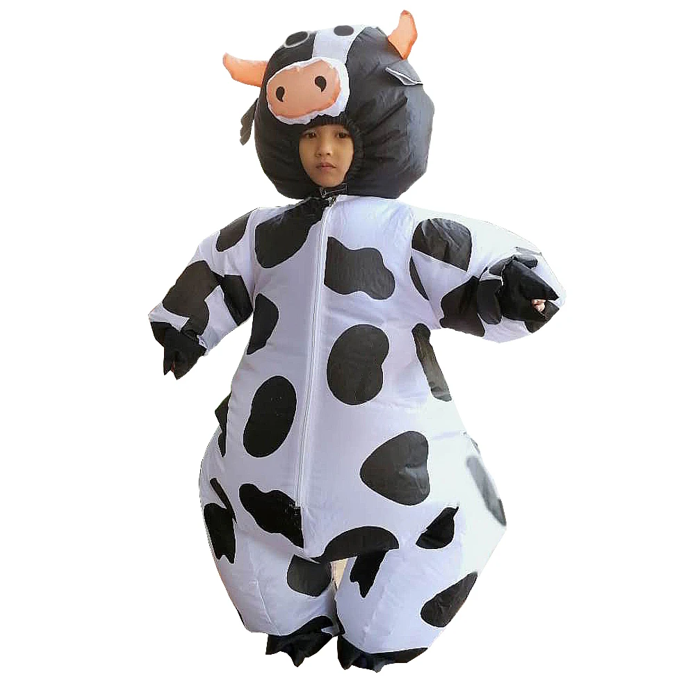 JYZCOS надувной костюм коровы молочный Крупный рогатый скот на Хэллоуин вечерние
