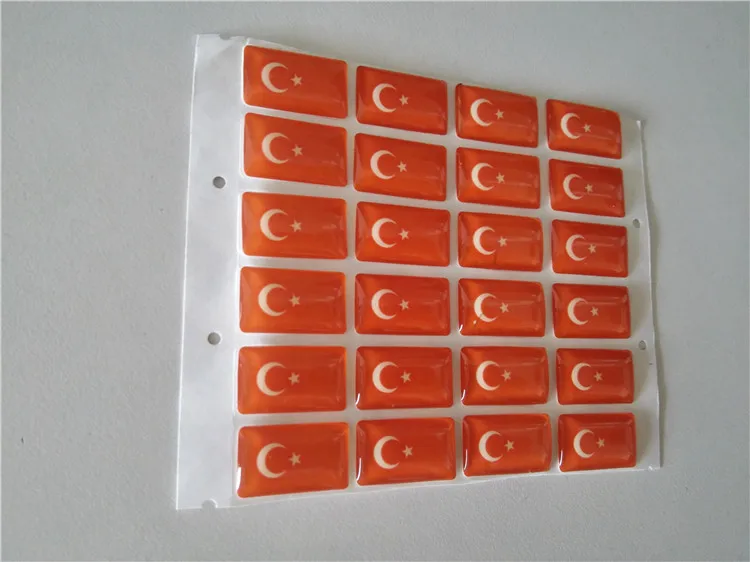 1000 Pieces Turkey Flag Car-styling Phone Decorations Small National Flags Car Steering Wheel Audio Interior Emblems | Автомобили и