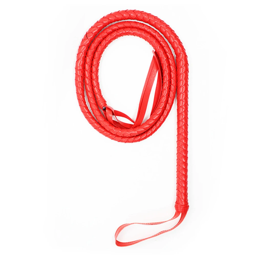 Плетка мягкая кожаная длиной 2 1 м ремешок для ресниц 190 см Flogger Spanking Sex хлыст-фетиш