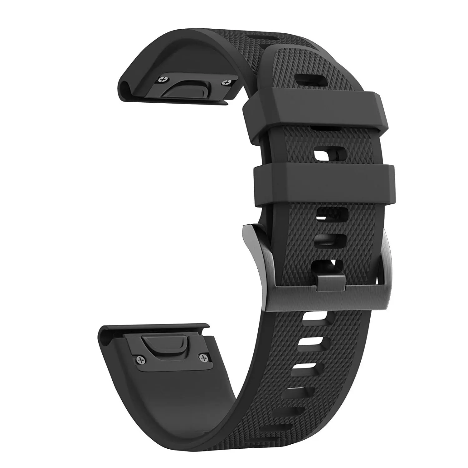 Ремешок силиконовый спортивный для Garmin Fenix 5X 5 3 3HR D2 быстросъемный мягкий браслет