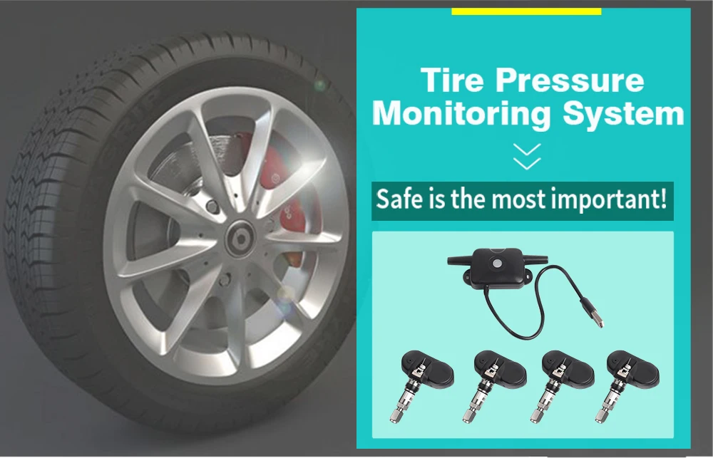 DLCLH автомобильный детектор USB TPMS навигация Android 4 Беспроводные внутренние датчики Авто сигнализация шин Система мониторинга давления в шинах
