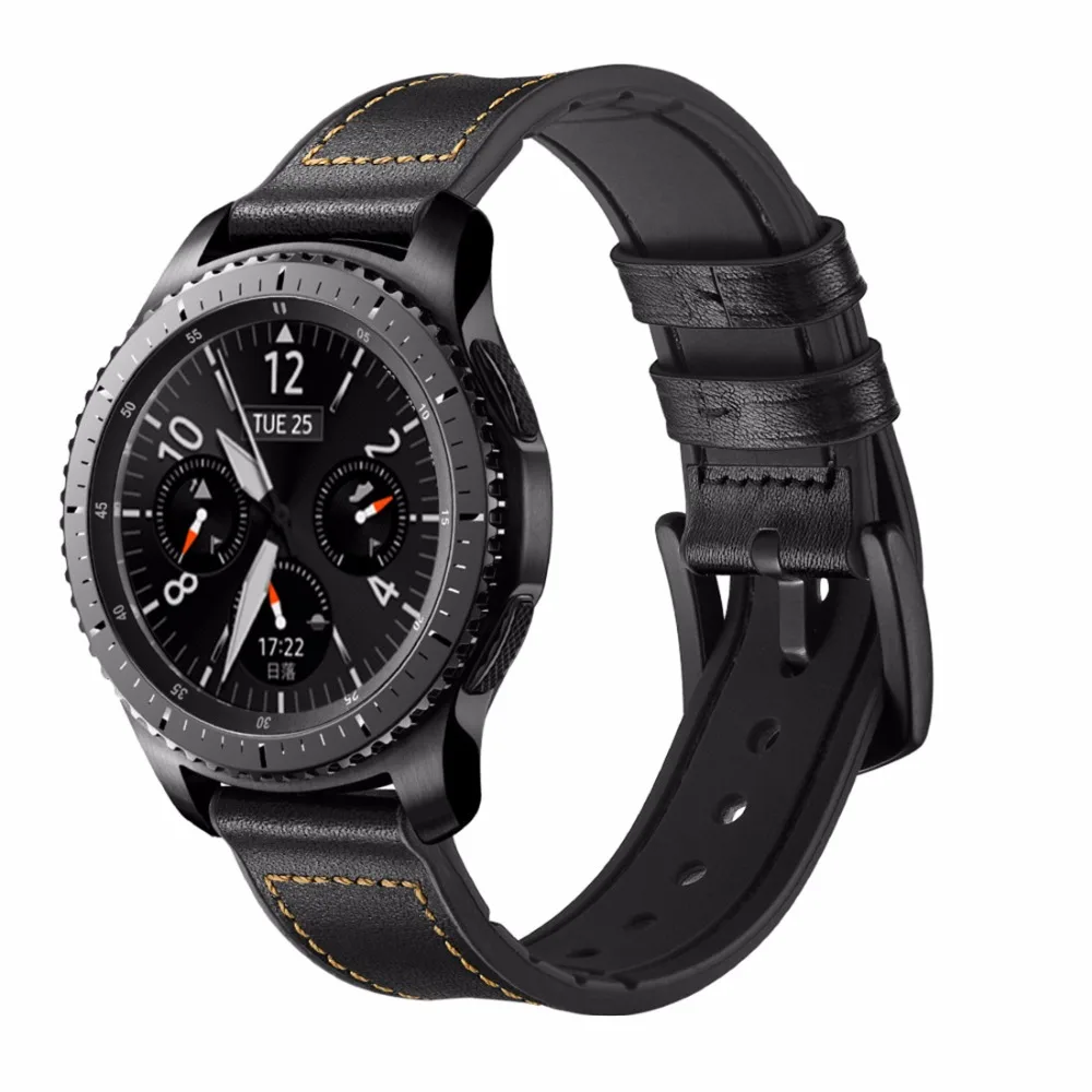 Huawei watch GT 2 ремешок для Samsung galaxy active 46 мм Gear S3 Frontier 22 кожаный силиконовый amazfit bip