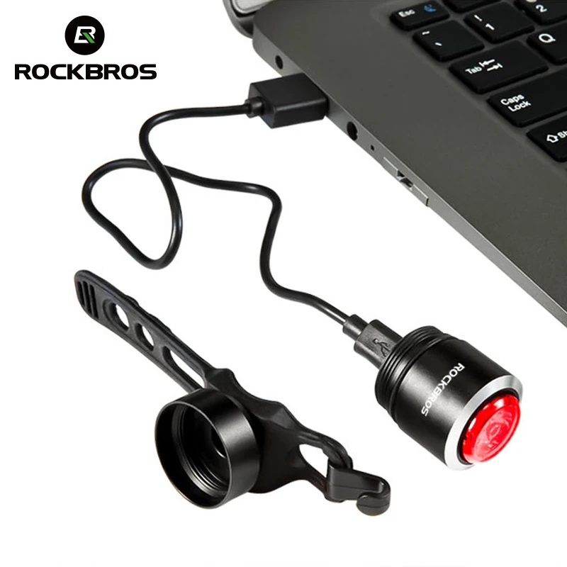 ROCKBROS велосипед свет USB Перезаряжаемые Водонепроницаемый интеллектуальные IPX5
