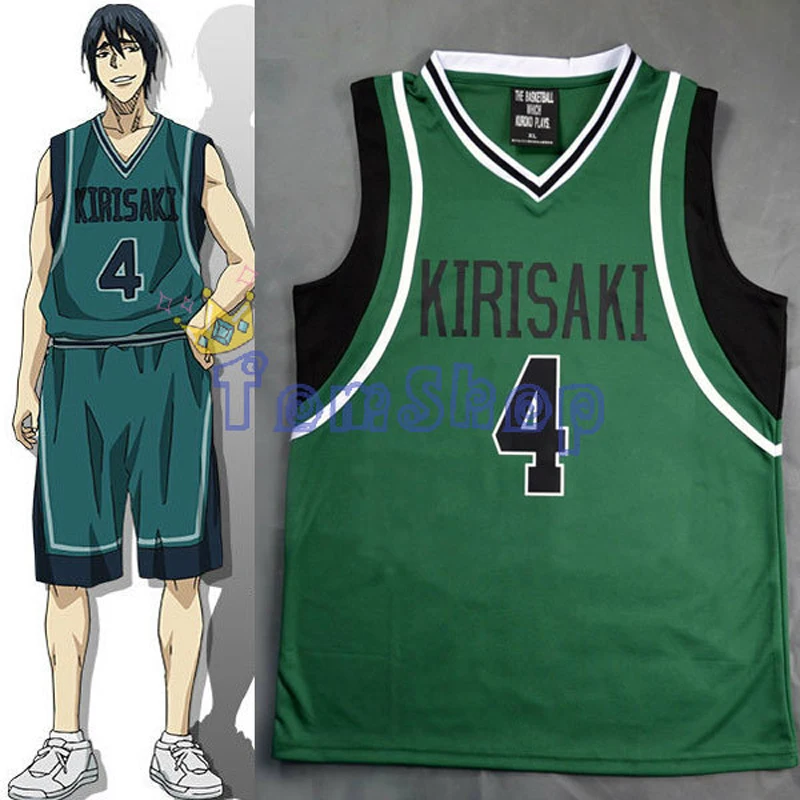 Аниме KUROKO'S Баскетбол Kuroko no Basuke Косплей Kirisaki школа #4 Hanamiya Makoto Джерси Спортивная